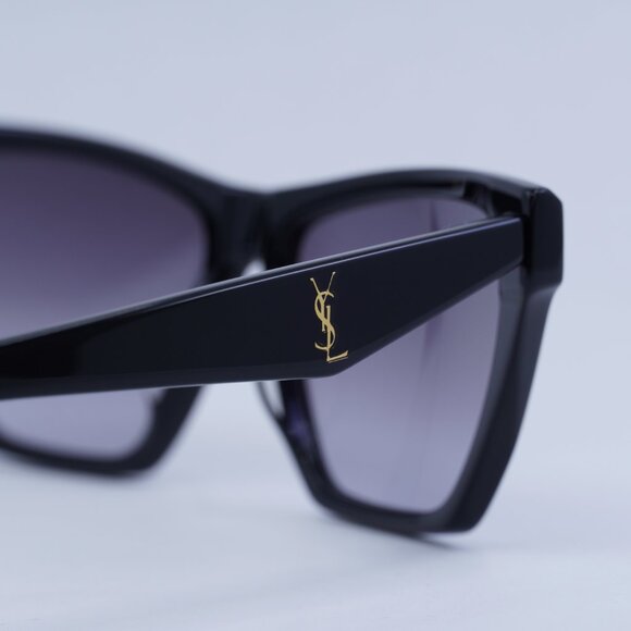 ?️ New Saint Laurent SLM103 001 Sunglasses - Black Frame, Grey Lenses